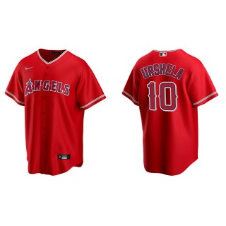 Men's Los Angeles Angels Gio Urshela Red Replica Alternate Jersey