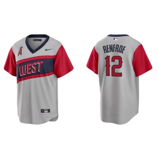 Men's Los Angeles Angels Hunter Renfroe Gray Little League Classic Replica Jersey