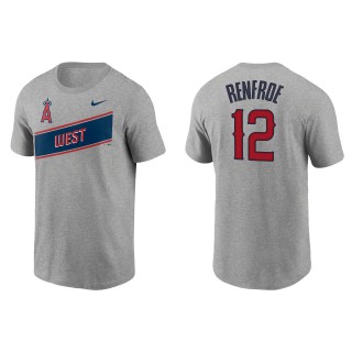 Men's Los Angeles Angels Hunter Renfroe Gray Little League Classic Wordmark T-Shirt