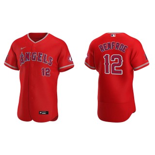 Men's Los Angeles Angels Hunter Renfroe Red Authentic Jersey