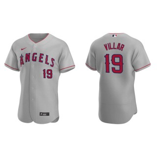 Men's Los Angeles Angels Jonathan Villar Gray Authentic Road Jersey