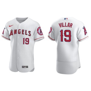 Men's Los Angeles Angels Jonathan Villar White Authentic Home Jersey