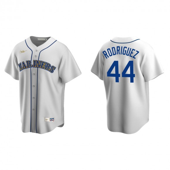 Men's Mariners Julio Rodriguez White Cooperstown Collection Home Jersey