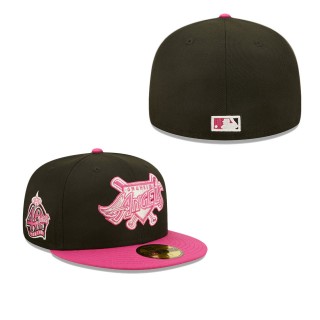 Men's Los Angeles Angels Black Pink 40th Season Passion 59FIFTY Fitted Hat