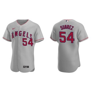 Jose Suarez Gray Authentic Road Jersey