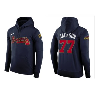 2022 Gold Program Luke Jackson Braves Navy Men's Hoodie