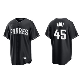 Men's Padres Luke Voit Black White Replica Official Jersey