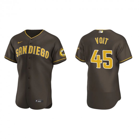 Men's Padres Luke Voit Brown Authentic Road Jersey