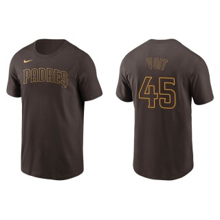 Men's Padres Luke Voit Brown Nike T-Shirt