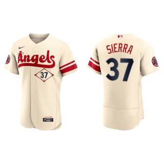 Men's Los Angeles Angels Magneuris Sierra Cream 2022 City Connect Authentic Jersey