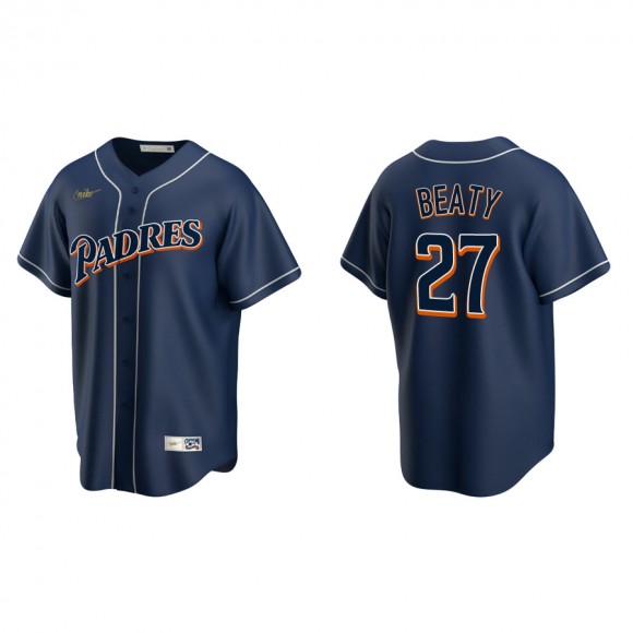 Men's Padres Matt Beaty Navy Cooperstown Collection Jersey