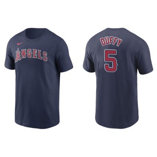 Men's Angels Matt Duffy Navy Name & Number Nike T-Shirt