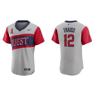 Men's Angels Matt Thaiss Gray 2021 Little League Classic Authentic Jersey