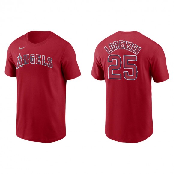 Men's Angels Michael Lorenzen Red Nike T-Shirt