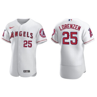 Men's Angels Michael Lorenzen White Authentic Home Jersey