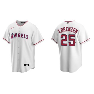 Men's Angels Michael Lorenzen White Replica Home Jersey