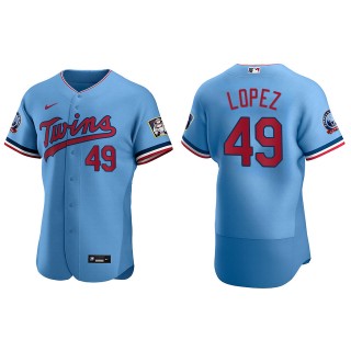 Pablo Lopez Light Blue Authentic Alternate Jersey