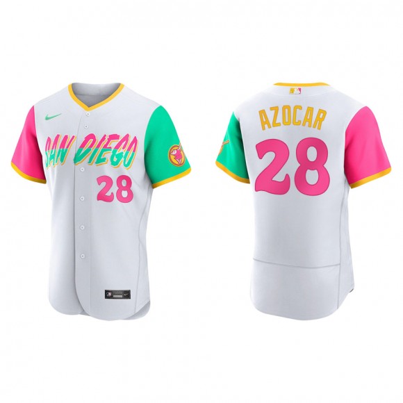 Jose Azocar White City Connect Authentic Jersey