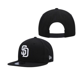 Men's San Diego Padres Black Team 9FIFTY Snapback Hat