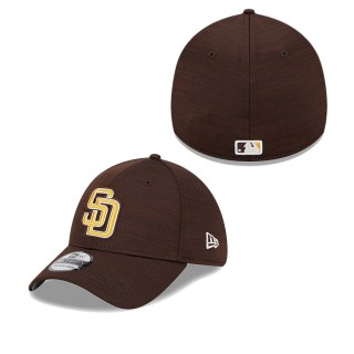 Men's San Diego Padres Brown 2023 Clubhouse 39THIRTY Flex Hat