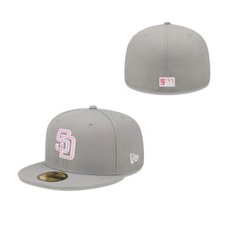 Men's San Diego Padres Gray 2022 Mother's Day On-Field 59FIFTY Fitted Hat