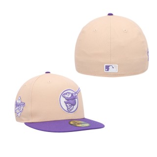 Men's San Diego Padres Orange Purple 1998 World Series Side Patch 59FIFTY Fitted Hat