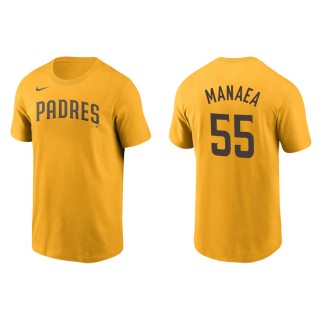 Men's Padres Sean Manaea Gold Nike T-Shirt