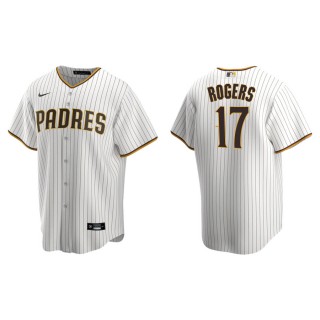 Men's Padres Taylor Rogers White Brown Replica Home Jersey