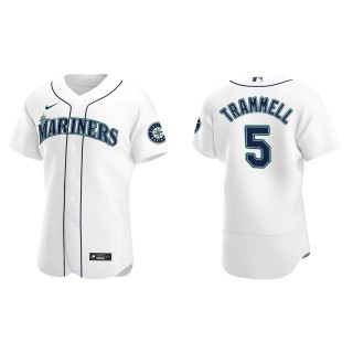 Men's Seattle Mariners Taylor Trammell White Authentic Home Jersey