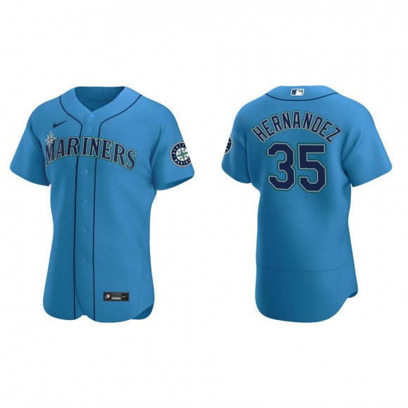 Men's Seattle Mariners Teoscar Hernandez Royal Authentic Alternate Jersey