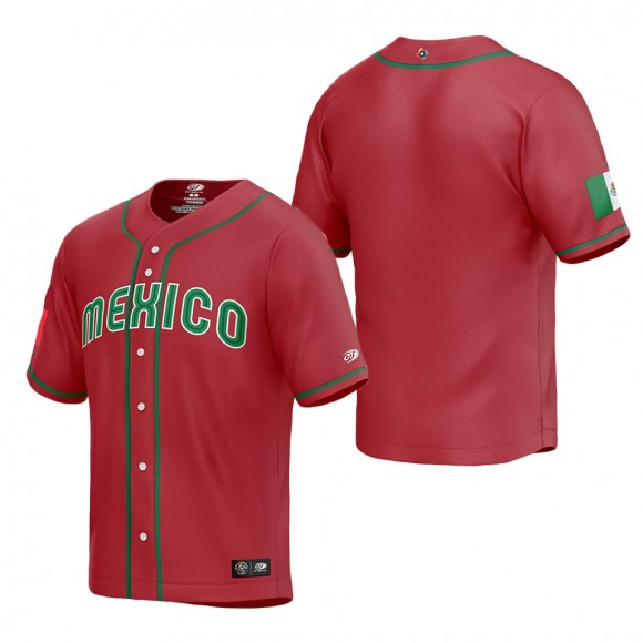 Men's Mexico Baseball Red 2023 World Baseball Classic Replica Jersey