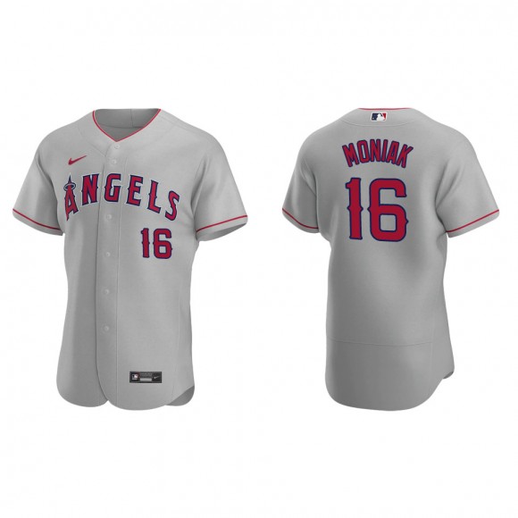 Mickey Moniak Men's Los Angeles Angels Nike Gray Road Authentic Jersey