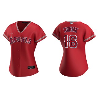 Mickey Moniak Women's Los Angeles Angels Red Replica Jersey