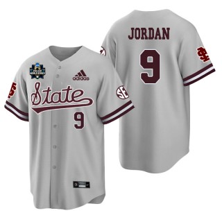 Mississippi State Landon Jordan Gray 2021 College World Series Champions College Baseball Jersey