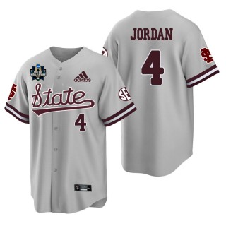 Mississippi State Rowdey Jordan Gray 2021 College World Series Champions College Baseball Jersey