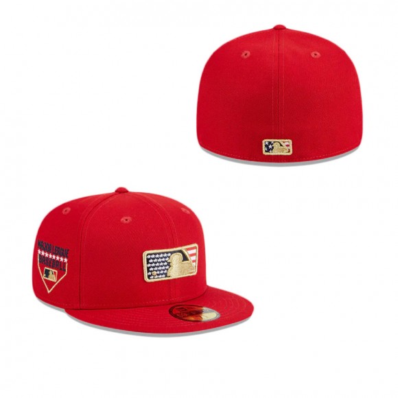 Mlb Batterman Independence Day Red Fitted Hat