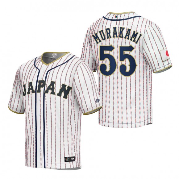 Munetaka Murakami Men's Japan Baseball White 2023 World Baseball Classic Replica Jersey