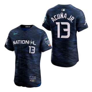 National League Ronald Acuna Jr. Royal 2023 MLB All-Star Game Vapor Premier Elite Jersey