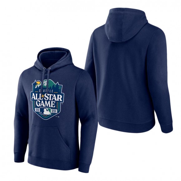 Navy 2023 MLB All-Star Game Wordmark Pullover Hoodie