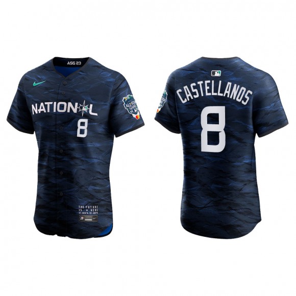 Nick Castellanos National League Royal 2023 MLB All-Star Game Vapor Premier Elite Jersey