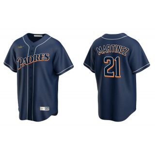 Men's San Diego Padres Nick Martinez Navy Cooperstown Collection Jersey