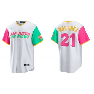 Men's San Diego Padres Nick Martinez White 2022 City Connect Replica Jersey