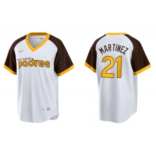 Men's San Diego Padres Nick Martinez White Cooperstown Collection Home Jersey