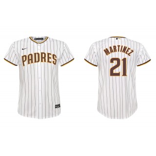 Youth San Diego Padres Nick Martinez White Replica Home Jersey