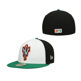 Norfolk Tides White Authentic Collection Team Alternate 59FIFTY Fitted Hat