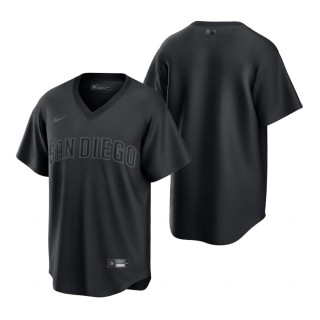 San Diego Padres Black Pitch Black Fashion Replica Jersey