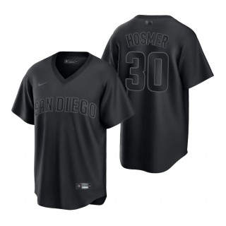 San Diego Padres Eric Hosmer Black Pitch Black Fashion Replica Jersey