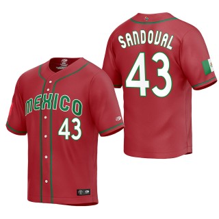 Patrick Sandoval Mexico Baseball Red 2023 World Baseball Classic Replica Jersey