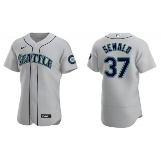 Men's Seattle Mariners Paul Sewald Gray Authentic Jersey