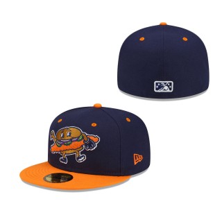 Peoria Chiefs Navy Orange Theme Night 59FIFTY Fitted Hat